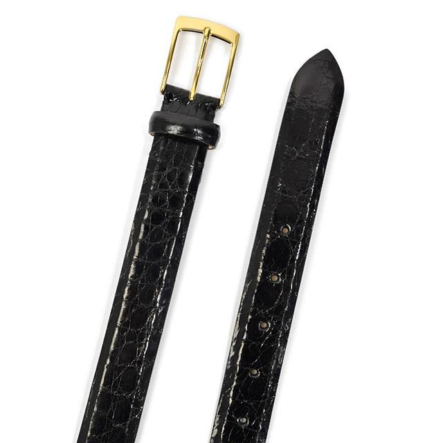 【ANDREA GRECO】クロコダイル レザーベルト ANDREA GRECO【アンドレア・グレコ】ベルト AG1083 Real Crocco NERO
