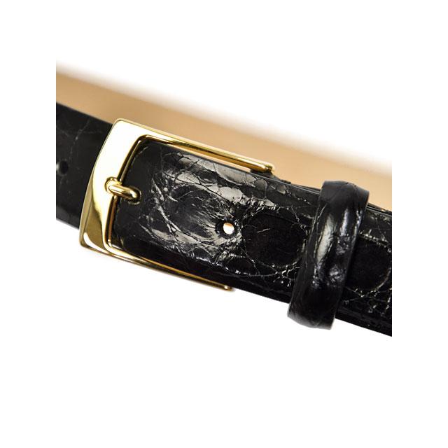 ANDREA GRECO【アンドレア・グレコ】ベルト AG1083 Real Crocco NERO クロコダイル ブラックの画像