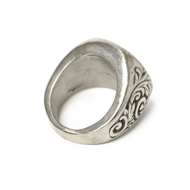 Henson【ヘンソン】 リング ENGRAVED ROUND SIGNET RING SILVER Henson【ヘンソン】 リング ENGRAVED ROUND SIGNET RING SILVER
