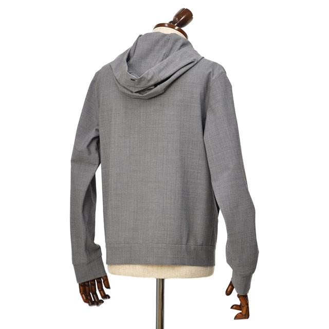 【FINAL SALE】HERNO【ヘルノ】フーデッドブルゾン GI000481U 12678 99439  ポリエステル ヴァージンウール ストレッチ グレーの画像
