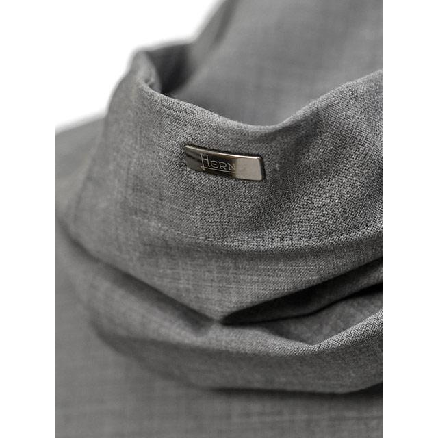 【FINAL SALE】HERNO【ヘルノ】フーデッドブルゾン GI000481U 12678 99439  ポリエステル ヴァージンウール ストレッチ グレーの画像