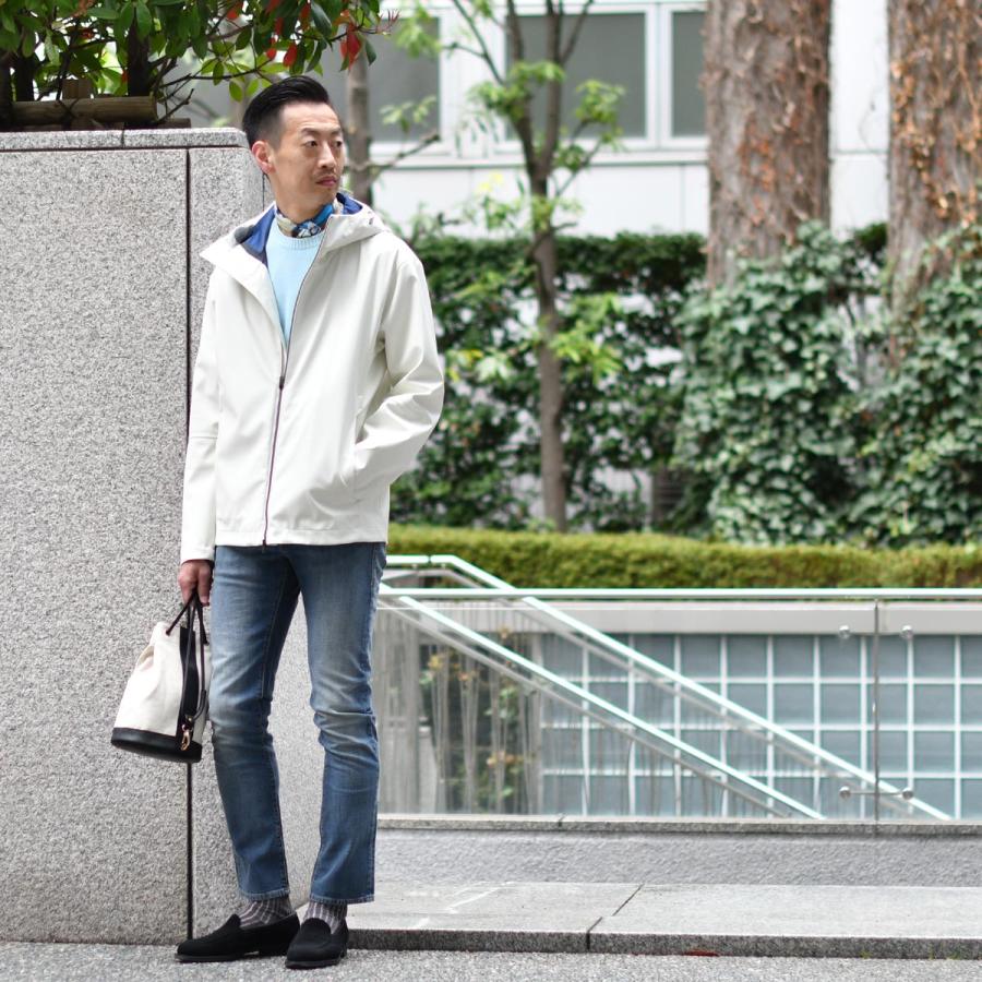 HERNO【ヘルノ】フーデッドブルゾン GI000492U 33410 1100 ウール オフホワイトの画像