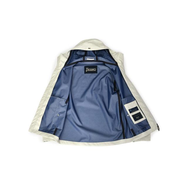 HERNO【ヘルノ】フーデッドブルゾン GI000492U 33410 1100 ウール オフホワイトの画像