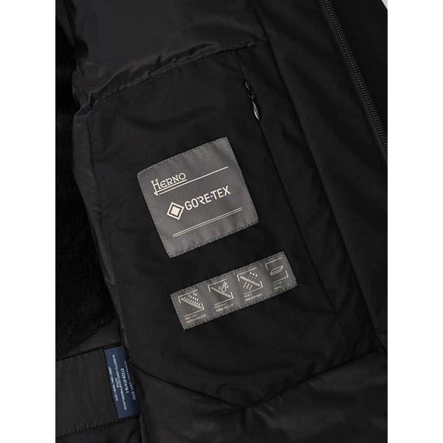HERNO【ヘルノ】フーデッドブルゾン GI000563U 12841 9300 ポリエステル ブラックの画像