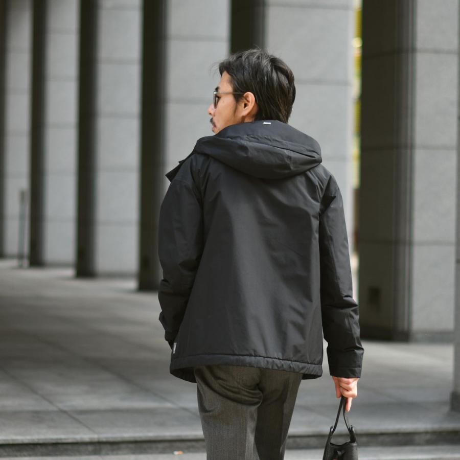 HERNO【ヘルノ】フーデッドブルゾン GI000563U 12841 9300 ポリエステル ブラックの画像