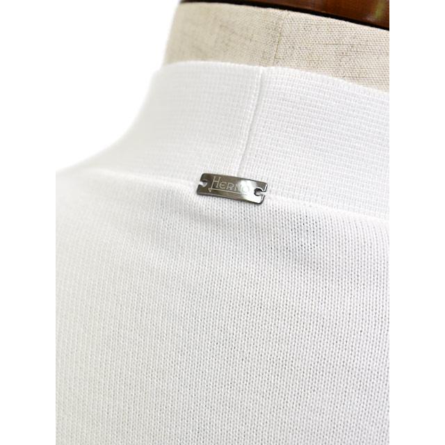 HERNO【ヘルノ】コットンニット ロゴカーディガン MC000211U 72140 1000 ホワイトの画像
