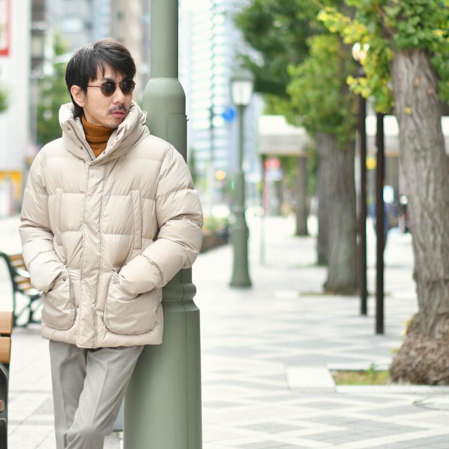 HERNO【ヘルノ】フードショートブルゾン PI001140U 12004 1985 ナイロン ベージュの画像