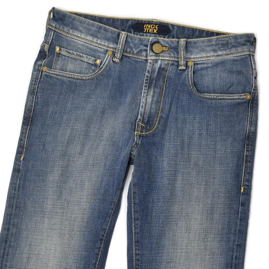 INCOTEX BLUE DIVISION【インコテックス ブルー ディヴィジョン】デニムパンツ BDPS0003 02615W5 005 コットン ストレッチ ウォッシュドデニム ブルー | INCOTEX