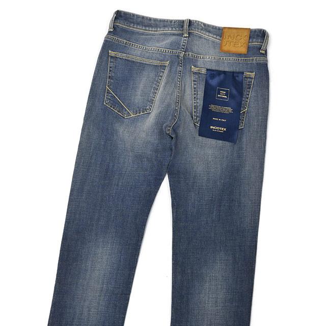 INCOTEX BLUE DIVISION【インコテックス ブルー ディヴィジョン】デニムパンツ BDPS0003 02615W5 005 コットン ストレッチ ウォッシュドデニム ブルー | INCOTEX | 03
