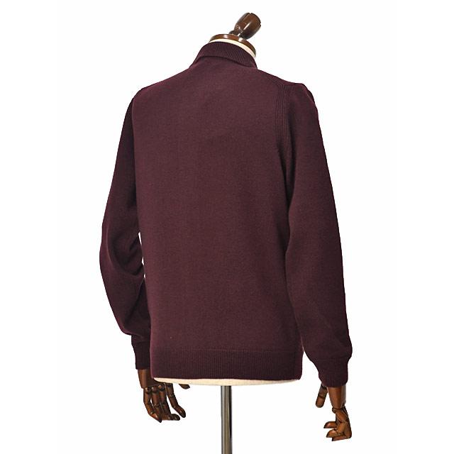 FERRANTE【フェランテ】ニットシャツカーディガン 56R20208 007 7G ウール カシミヤ ボルドー | FERRANTE | 01