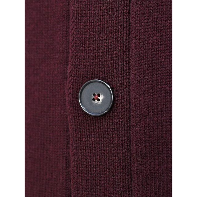 FERRANTE【フェランテ】ニットシャツカーディガン 56R20208 007 7G ウール カシミヤ ボルドー | FERRANTE | 05