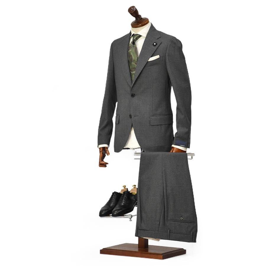 【size48】LARDINI【ラルディーニ】シングルスーツ JW851AQ IRS59407 950 ヴァージンウール ストレッチ グレー | LARDINI
