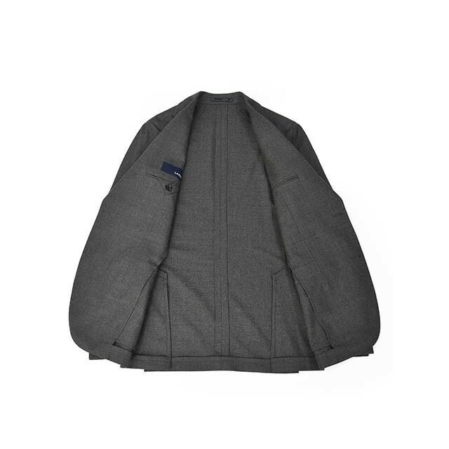 【size48】LARDINI【ラルディーニ】シングルスーツ JW851AQ IRS59407 950 ヴァージンウール ストレッチ グレー | LARDINI | 02