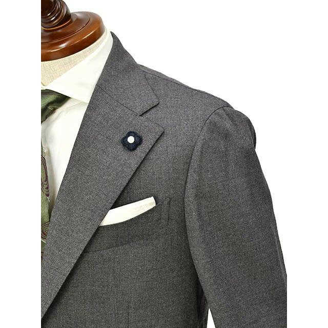 【size48】LARDINI【ラルディーニ】シングルスーツ JW851AQ IRS59407 950 ヴァージンウール ストレッチ グレー | LARDINI | 03