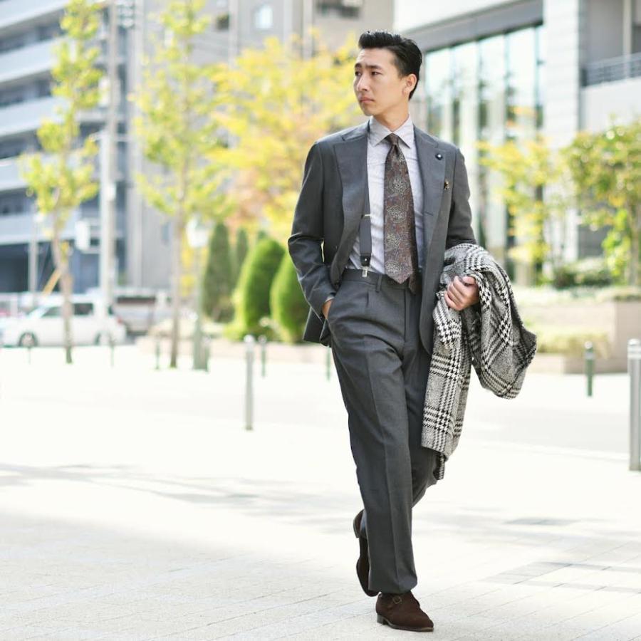 【size48】LARDINI【ラルディーニ】シングルスーツ JW851AQ IRS59407 950 ヴァージンウール ストレッチ グレー | LARDINI | 09