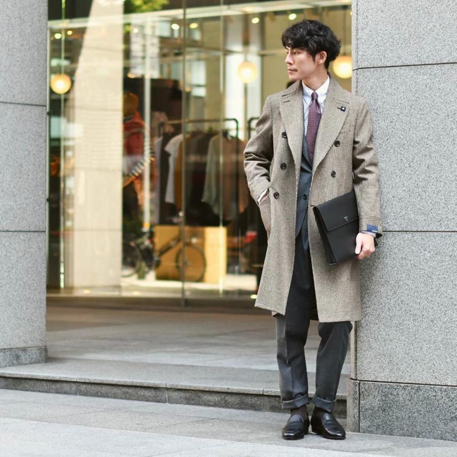 高級 大人コート LARDINI ラルディーニ ツィードコート-