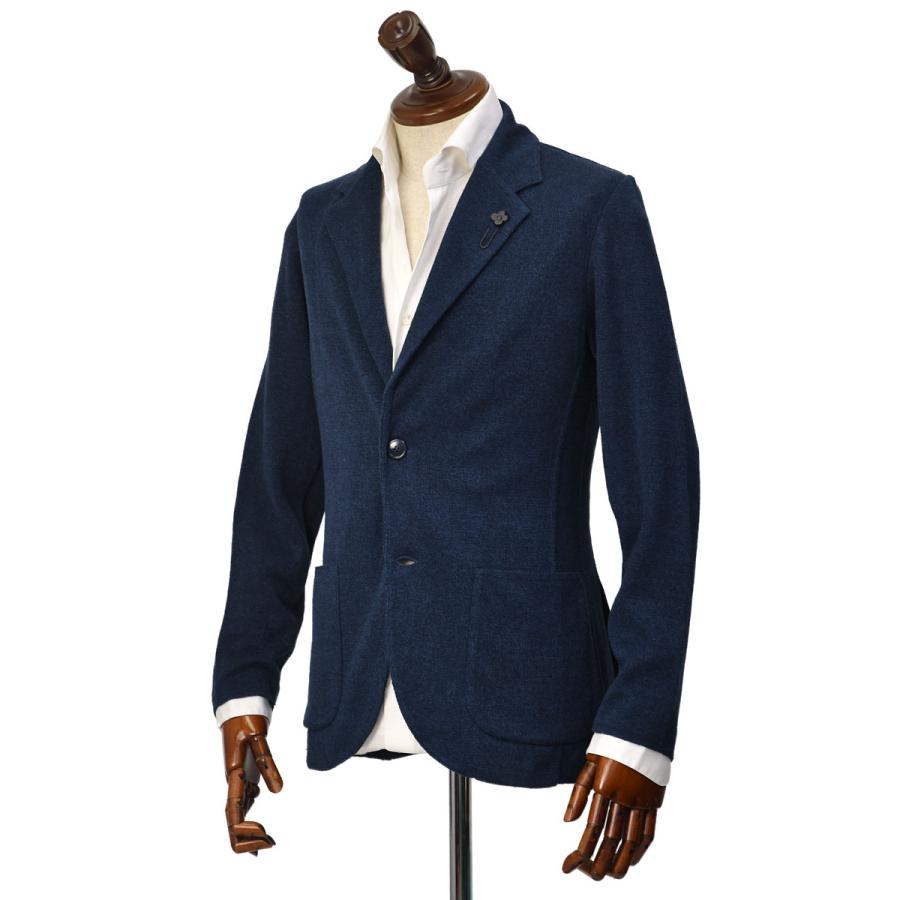 LARDINI【ラルディーニ】ニットジャケット LJM56 EQ62005 850 リネン コットン ブルー | LARDINI