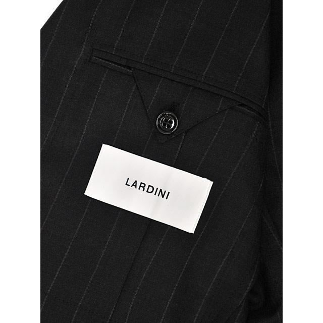 LARDINI【ラルディーニ】シングルスーツ 6107AQ ADVANCE ヴァージンウール SUPER150'S ストライプ チャコールグレー×ホワイト | LARDINI | 07