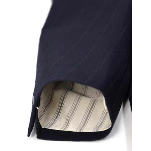 LARDINI【ラルディーニ】シングルスーツ 6107AQ SF63419 850GR ADVANCE ヴァージンウール SUPER150'S ストライプネイビーホワイト | LARDINI | 04