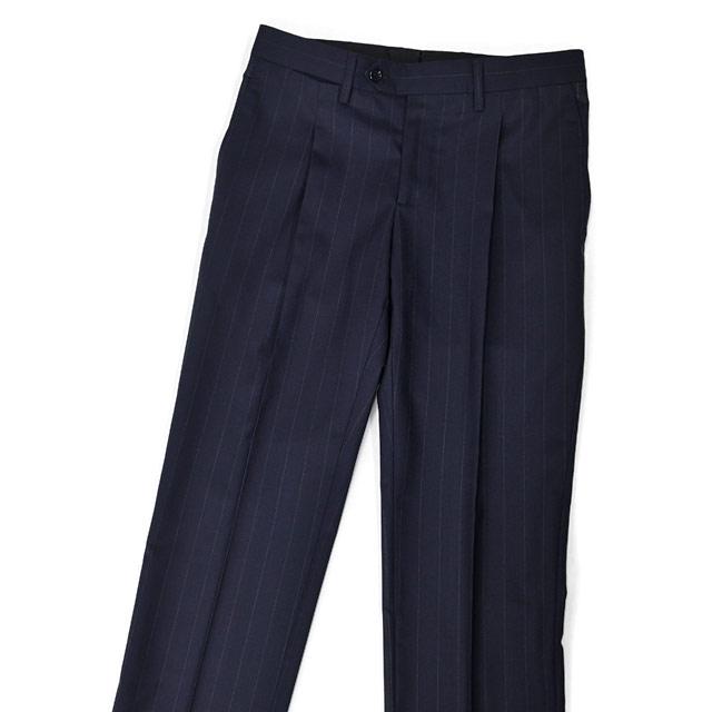 LARDINI【ラルディーニ】シングルスーツ 6107AQ SF63419 850GR ADVANCE ヴァージンウール SUPER150'S ストライプネイビーホワイト | LARDINI | 08