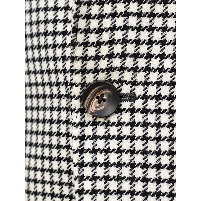 【FINAL SALE 返品交換不可】LARDINI【ラルディーニ】シングルジャケット 6000AQ SF63501 100NE ADVANCE ヴァージンウール 千鳥 ブラック×ホワイトの画像