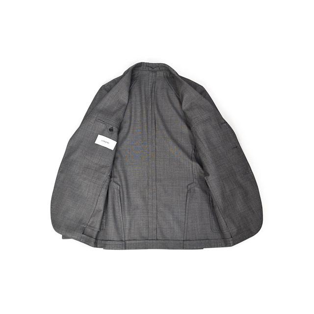 LARDINI【ラルディーニ】シングルスーツ 6107AQ IVSF63415 920 ADVANCE ヴァージンウール シャークスキン グレー | LARDINI | 02