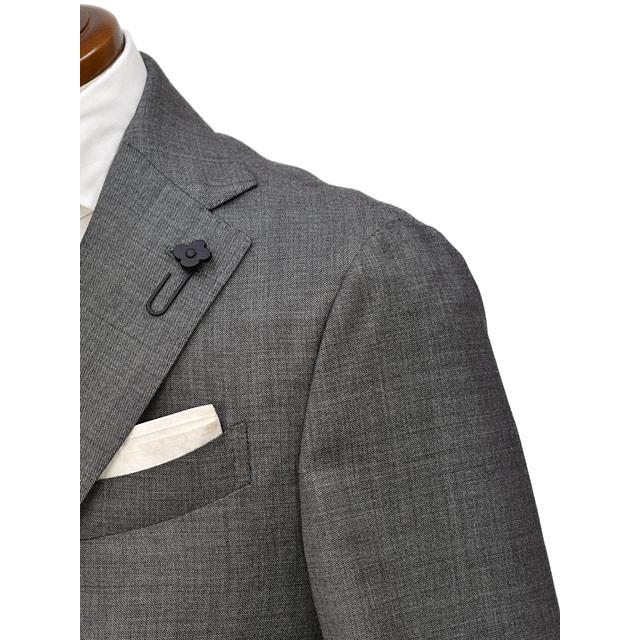 LARDINI【ラルディーニ】シングルスーツ 6107AQ IVSF63415 920 ADVANCE ヴァージンウール シャークスキン グレー | LARDINI | 03