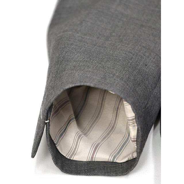 LARDINI【ラルディーニ】シングルスーツ 6107AQ IVSF63415 920 ADVANCE ヴァージンウール シャークスキン グレー | LARDINI | 04