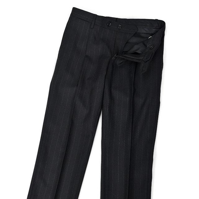 LARDINI【ラルディーニ】シングルスーツ 6107AQ SF63413 ADVANCE ヴァージンウール 4PLY チョークストライプ ブラック×ホワイト | LARDINI | 09