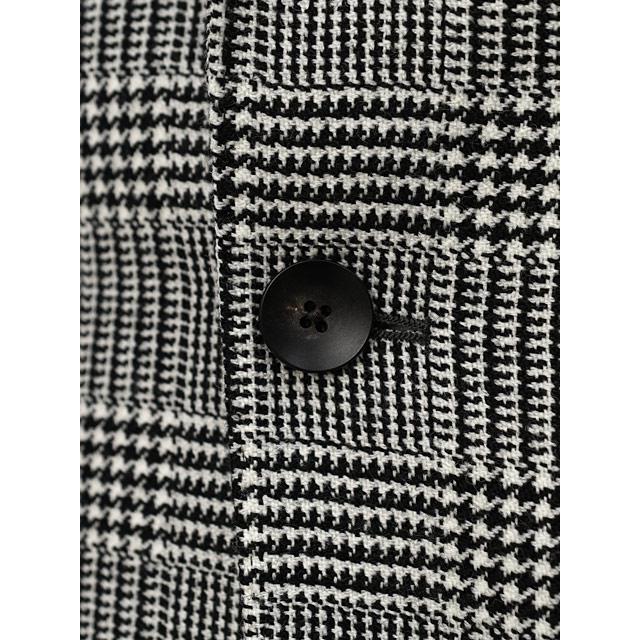 【FINAL SALE 返品交換不可】LARDINI【ラルディーニ】シングルジャケット 6000AQ SF63501 102NE ADVANCE ヴァージンウール グレンチェック ブラック×ホワイト | LARDINI | 05