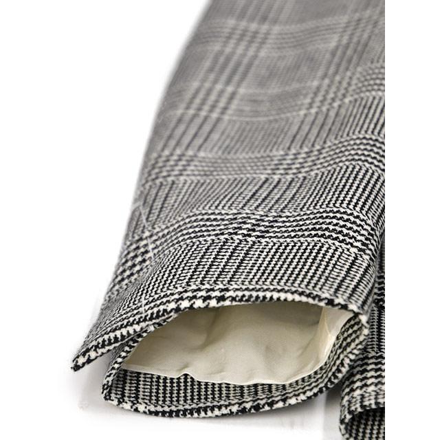 【FINAL SALE 返品交換不可】LARDINI【ラルディーニ】シングルジャケット 6000AQ SF63501 102NE ADVANCE ヴァージンウール グレンチェック ブラック×ホワイト | LARDINI | 06