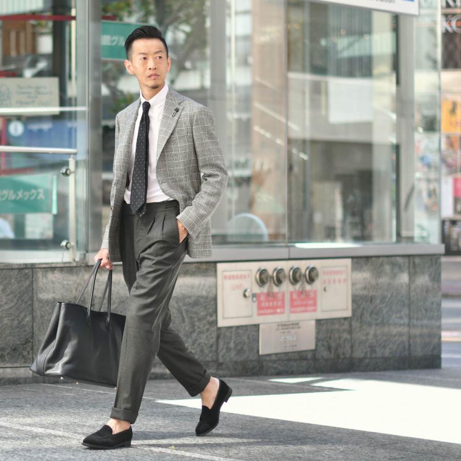 【FINAL SALE 返品交換不可】LARDINI【ラルディーニ】シングルジャケット 6000AQ SF63501 102NE ADVANCE ヴァージンウール グレンチェック ブラック×ホワイト | LARDINI | 08