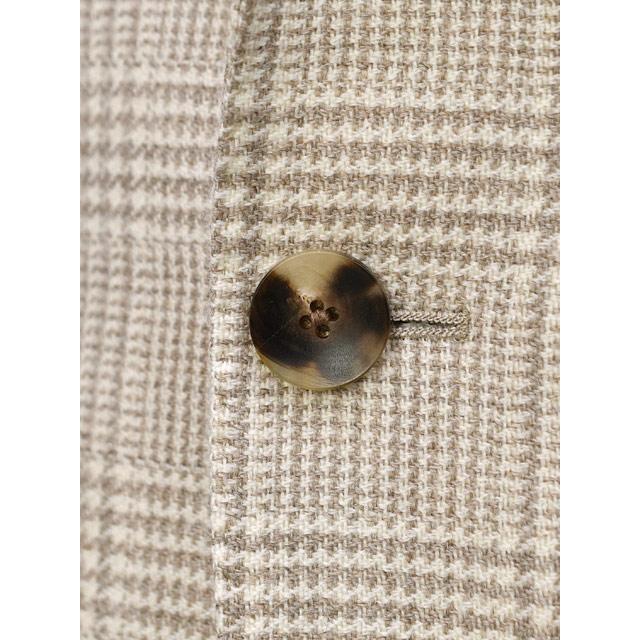 【FINAL SALE 返品交換不可】LARDINI【ラルディーニ】シングルジャケット 6000AQ SF63501 151CO ADVANCE ヴァージンウール グレンチェック ベージュ | LARDINI | 04