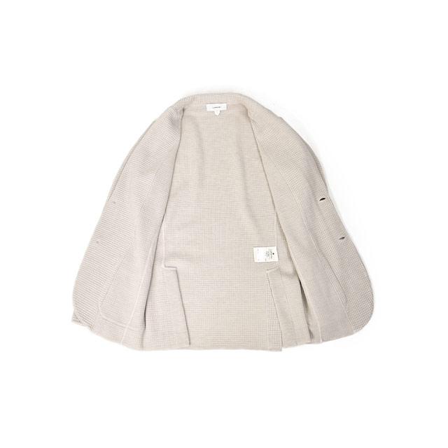 LARDINI【ラルディーニ】ニットジャケット LJM56J IV63001 150 ウール ワッフル ベージュの画像