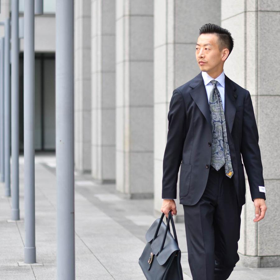 【18日 20時〜 P5倍】LARDINI【ラルディーニ】シングルスーツ 6301Q E64301 850 ROMA ウール ストレッチ ネイビー | LARDINI | 11