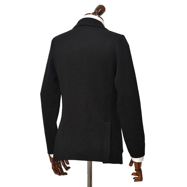 LARDINI【ラルディーニ】ニットジャケット LJM56J CN65000 999 ウール ミラノリブ ブラックの画像