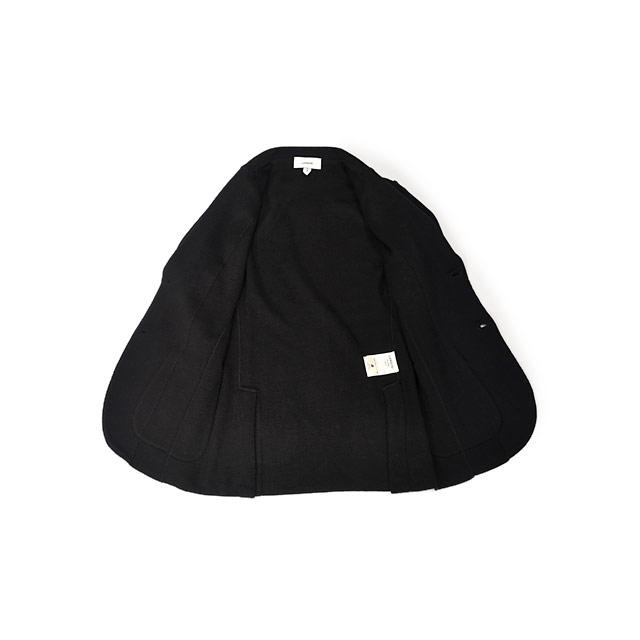 LARDINI【ラルディーニ】ニットジャケット LJM56J CN65000 999 ウール ミラノリブ ブラックの画像