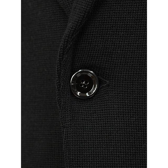 LARDINI【ラルディーニ】ニットジャケット LJM56J CN65000 999 ウール ミラノリブ ブラックの画像
