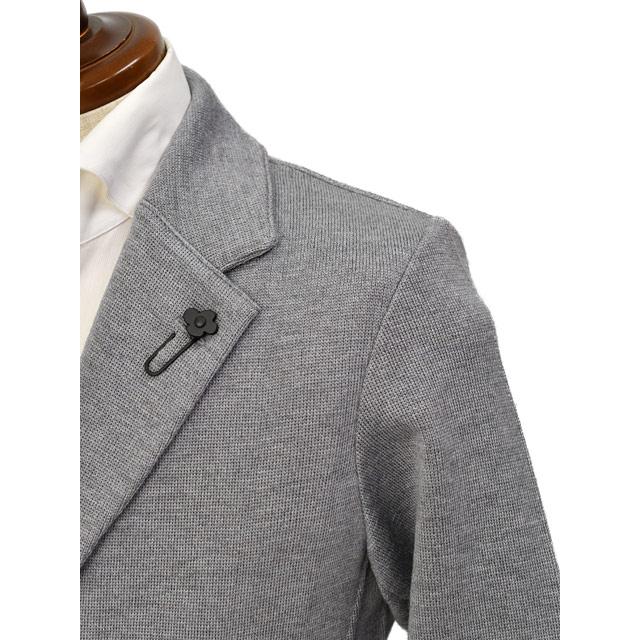 LARDINI【ラルディーニ】ニットジャケット LJM56J CN65000 920 ウール ミラノリブ グレーの画像