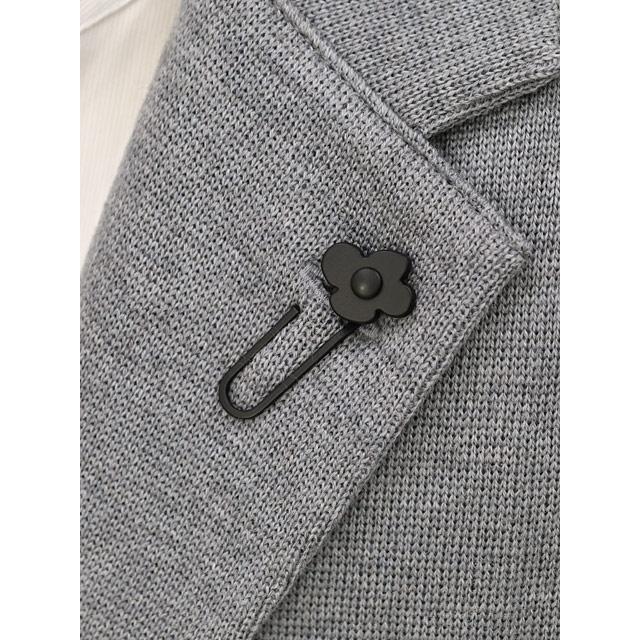LARDINI【ラルディーニ】ニットジャケット LJM56J CN65000 920 ウール ミラノリブ グレーの画像