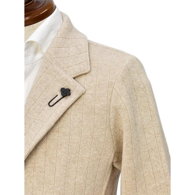 LARDINI【ラルディーニ】ニットジャケット LJM56J AA65004 150 ウール カシミヤ ベージュの画像