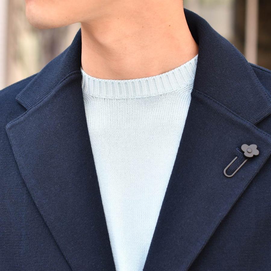 LARDINI【ラルディーニ】ニットジャケット LJM56 ES64000 850 コットン ネイビーの画像