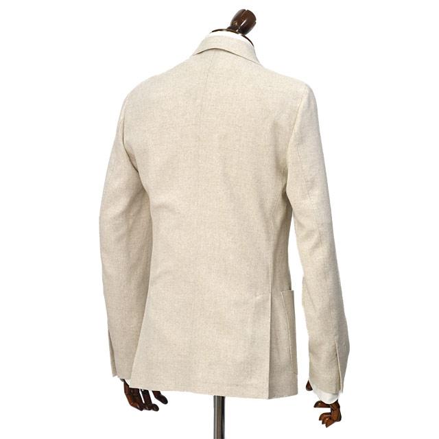 LARDINI【ラルディーニ】シングルジャケット 6202Q IF66501 130BE ROMA リネン コットン ヘリンボーン ベージュの画像