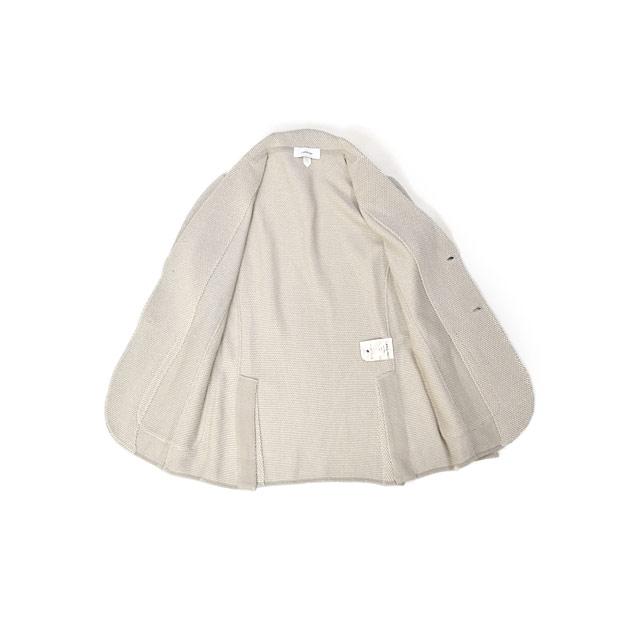 LARDINI【ラルディーニ】ニットジャケット LJM56 CN64011 910 コットン ハニカム ライトベージュの画像