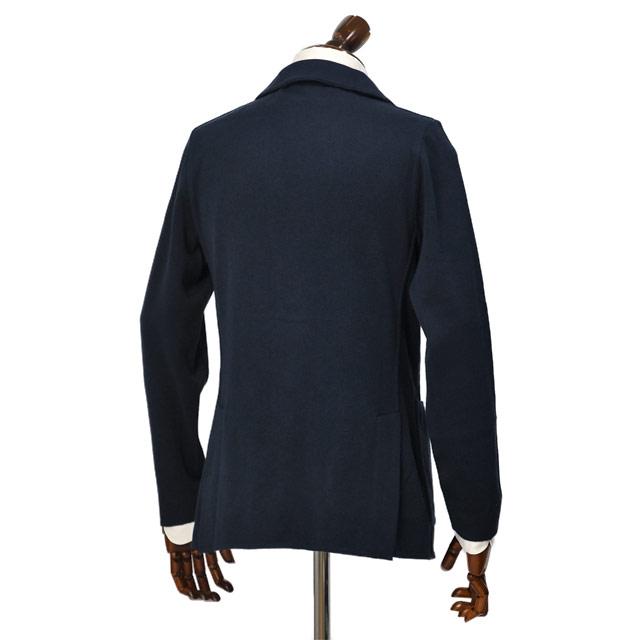 LARDINI【ラルディーニ】ニットジャケット LJM56 CN66003 850 コットン ミラノリブ ライトネイビーの画像