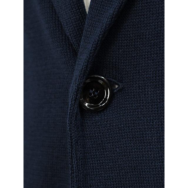 LARDINI【ラルディーニ】ニットジャケット LJM56 CN66003 850 コットン ミラノリブ ライトネイビーの画像