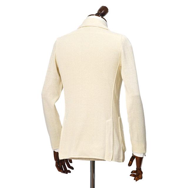 LARDINI【ラルディーニ】ニットジャケット ALJM566007 150 リネン コットン ハリヌキ バニラホワイトの画像