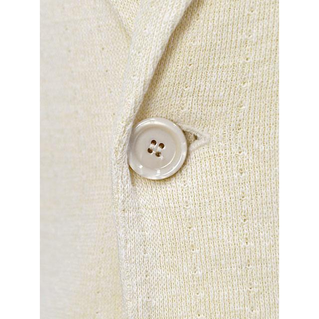 LARDINI【ラルディーニ】ニットジャケット ALJM566007 150 リネン コットン ハリヌキ バニラホワイトの画像
