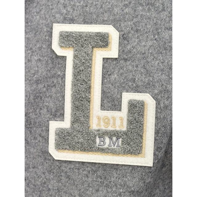 L.B.M.1911【エルビーエム1911】スタジャン アワードジャケット 9379 55704 1 グレー×キャメルの画像