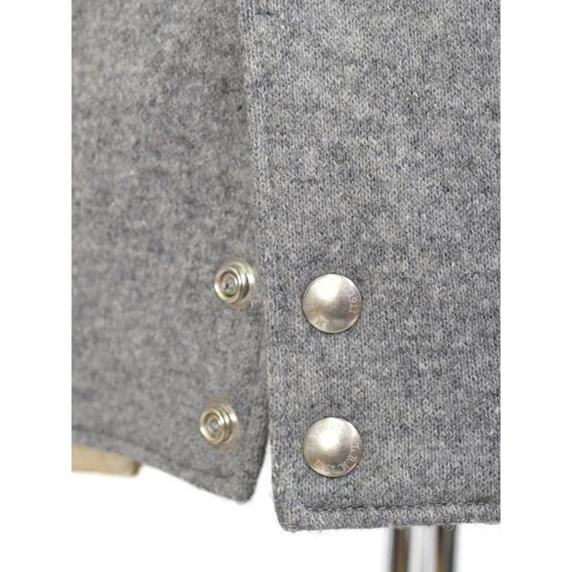 L.B.M.1911【エルビーエム1911】スタジャン アワードジャケット 9379 55704 1 グレー×キャメルの画像